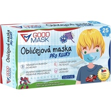 GOODMASK dětské certifikované zdravotní roušky chlapecké 25 Ks