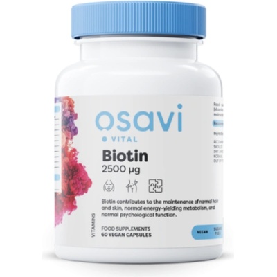 Osavi Biotin, 2500 mcg, 60 растителни капсули
