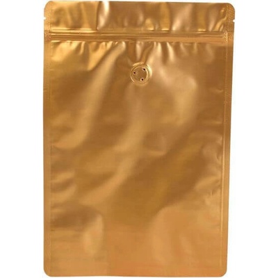 Doypack sáček s ventilem 200*300 mm, 750 g, zlatý mat, 10 ks