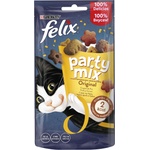 Purina FELIX Party Mix Original - Хрупкави награди за котки с пилешко, черен дроб и пуешко, 60 г