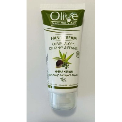 OliveBeauty Medicare Olivový krém na ruce s aloe dobromyslí a fenyklem pro suchou pokožku 100 ml