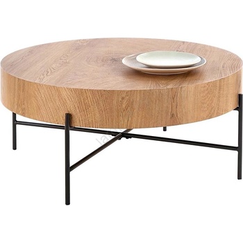 Halmar Конферентна масичка BROOKLYN 37x80 см натурален дъб/черно (HA0156)