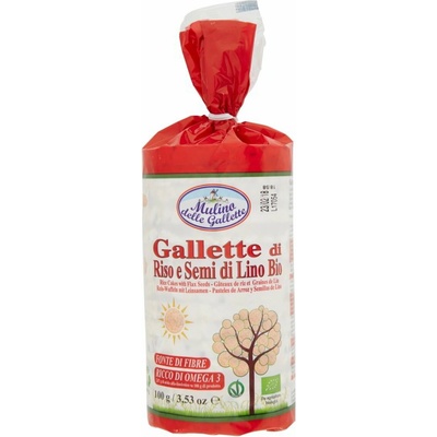 Mulino delle Gallette bio chrumkavé chlebíky so semienkami ľanu 100 g