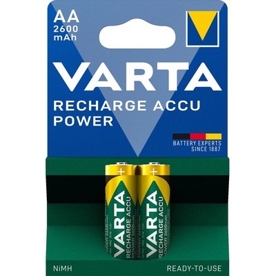 VARTA Презареждане Accu Power AA 2600mAh, 2бр акумулаторна батерия (5716101402)