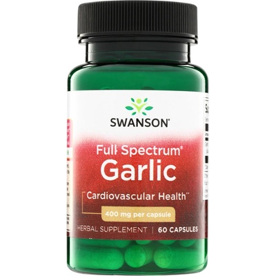 Swanson Full Spectrum Garlic 60 kapsúl 400 mg