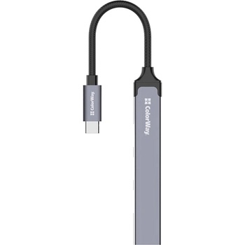 ColorWay usb разклонител cw-hub04, usb-c 4-b-1 usb2.0x3/usb3.0 (cw-hub04)
