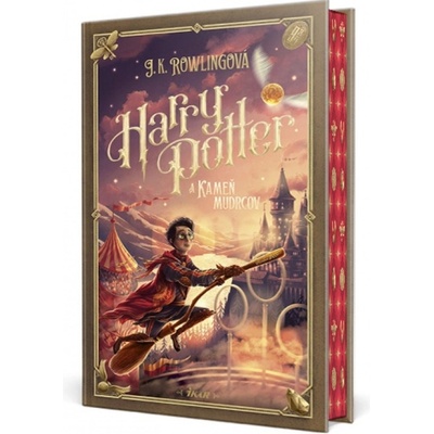 Harry Potter a Kameň mudrcov farebná oriezka - J.K. Rowling, Adrián Macho ilustrátor