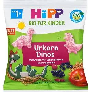 Hipp Био зрънчо Hipp - Динозаври с плодове, 30 g (82013) - baby
