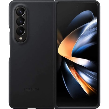 Samsung Leather Cover EF-VF936LBEGWW - оригинален кожен кейс (естествена кожа) за Samsung Galaxy Z Fold 4 (черен)