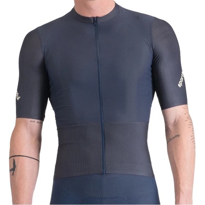 Sportful Мъжка фланелка с къс ръкав за колоездене Sportful Hyperepic Jersey Cycling jersey - Galaxy Blue (056-3896-0312)