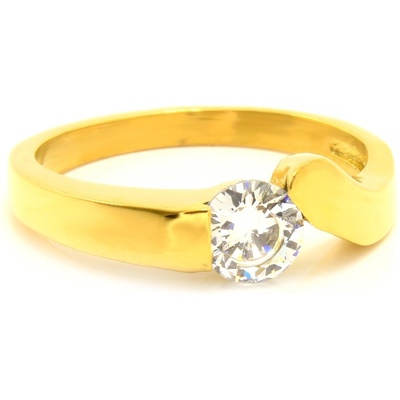 Bruno Prsten GOLD s kamínky S2427