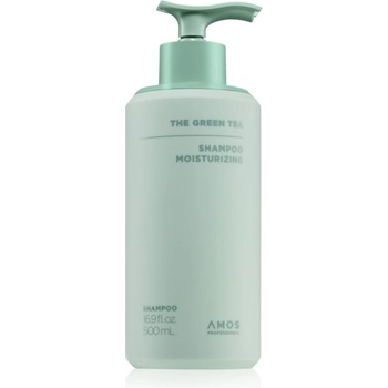 Amos professional The Green Tea Shampoo Moisturizing интензивен подхранващ шампоан против косопад 500 гр