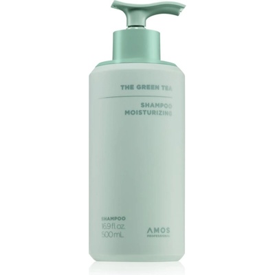 Amos professional The Green Tea Shampoo Moisturizing интензивен подхранващ шампоан против косопад 500 гр