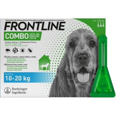 Frontline Combo Spot-On Dog M 10-20 kg 3 x 1,34 ml