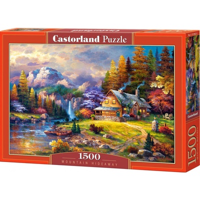 Castorland DOMEČEK S POZADÍM HOR 1500 dílků