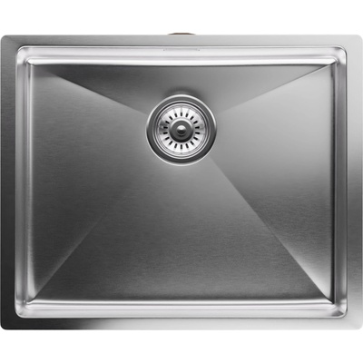 Klarstein TitanSteel, кухненска мивка, 45 x 55 cm (ДxШ), неръждаема стомана, устойчива на надраскване повърхност, термоустойчива (SIK1-TitanSteel-5040) (SIK1-TitanSteel-5040)
