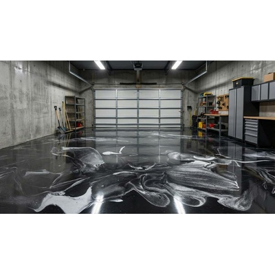 Epoxidová litá stěrka ROKOFLOOR® INDUSTRY RAL 9011 Grafitová černá 5KG set