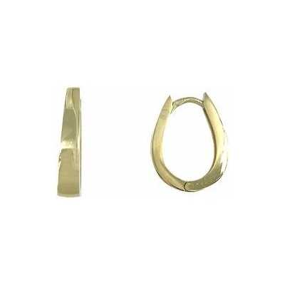 INFINITYSILVER Stříbrné náušnice gondolky větší pozlacené OE1109G