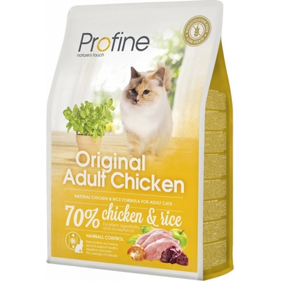 Profine Cat Original krmivo bez lepku pro dospělé kočky s kuřetem a rýží 2 kg
