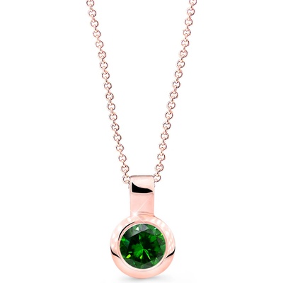 Cutie Diamonds přívěsek z růžového zlata se smaragdem DZ8005 40 SM X 4
