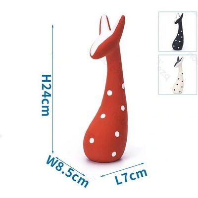 Nobleza latexová kočka 24 cm bílá