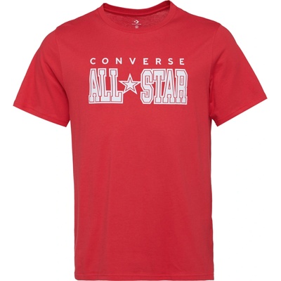 Converse Standard fit center front chuck patch core tee červené biele