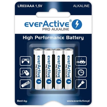 everActive Алкални батерии AAA / LR03 everActive Pro - 4 броя (блистер) (LR034BLPA)
