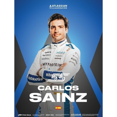 Umělecký tisk F1 Print Store Driver Series - Carlos Sainz, 30 × 40 cm