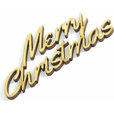 DECOUPAGE DEKOR PREGLEJKA NÁPIS Merry Christmas DX58
