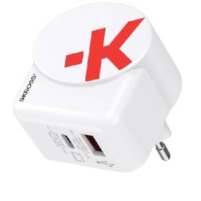 Адаптер-зарядно SKROSS Euro USB Charger AC65PD, USB-A, USB-C (SKROSS-1302425)