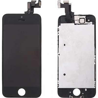 AppleMix LCD panel + dotykové sklo (digitalizér dotykovej obrazovky) pre Apple iPhone 5S - čierny - kvalita A