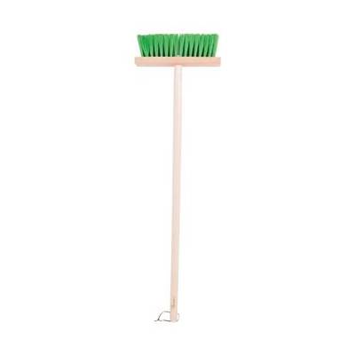 Bigjigs Toys Zahradní metlička s dlouhou násadou zelená