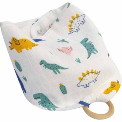 BabyJem Лигавник с дървена халка BabyJem - Dino (678)