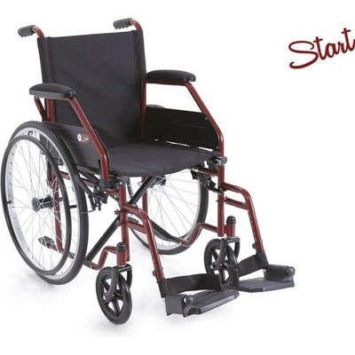 Moretti S.p.A., Italy Invalidní vozík Start červený šířka 45 cm