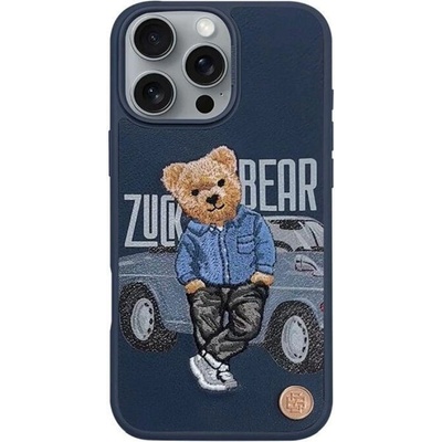 Zuck Bear Калъф за iPhone 16, Zuck Bear San Francisco Fortune Social Vibe Case, Син (6974057395935)