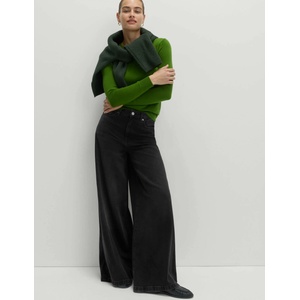 Marks & Spencer Широки дънки от смес lyocell Marks & Spencer черни Marks & Spencer | Cheren | ЖЕНИ | 26/32