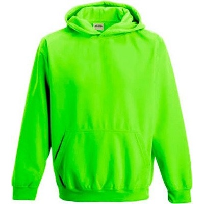 Just Hoods Dětská zářivá mikina zelená electric