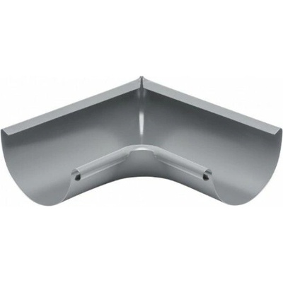 KJG Žľabový roh vnútorný 333 mm šírka žľabu 153 mm pozink RAL 7037 Prachovo šedá