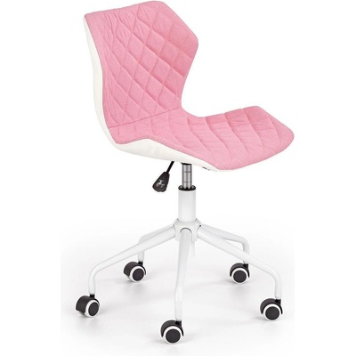 Младежки стол Matrix 3 бяло и розово