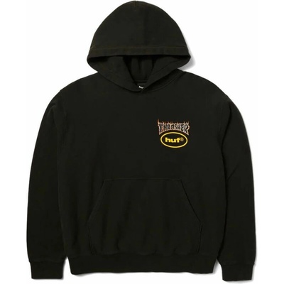 HUF Meltdown Heavyweight Hoodie černá