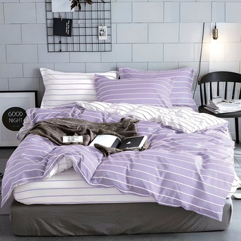 EmonaMall Двулицево спално бельо EmonaMall, 4 части - Модел S9816 (S9816-66666b)