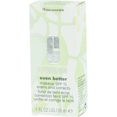 Clinique Even Better SPF15 Фон дьо тен за жени 30 ml нюанс 18 Deep Neutral M-N