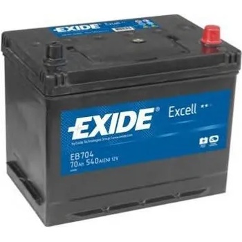 Image 1 of Exide Excell EB704 70Ah 540A right+ Asia (EB704)