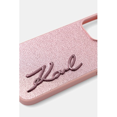 KARL LAGERFELD Кейс за телефон Karl Lagerfeld iPhone 15 Pro Max (KLHCP15XPFMFBKMP)