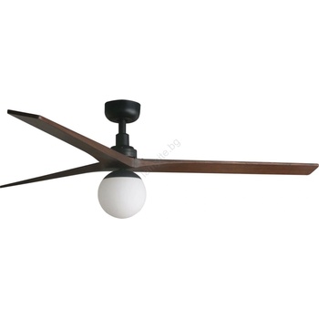 Faro Barcelona FARO 34276WT-11L - Стенен вентилатор KLIM L 1xE27/15W/230V орех/черен пр. 150см W (FA34276WT-11L)