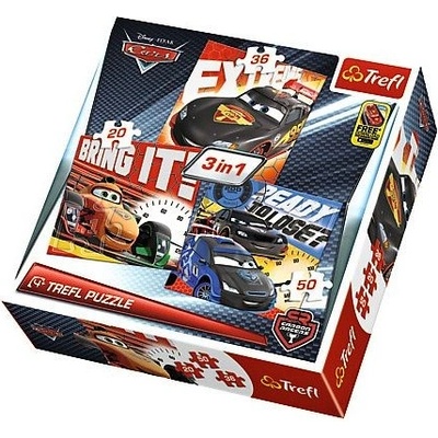 Trefl 34819 Cars 3v1 20 36 50 dílků