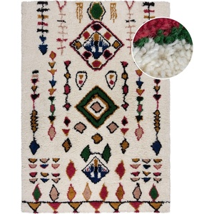 Flair Rugs Кремав ръчно изработен вълнен килим 200x290 cm Moroccan Fes - Flair Rugs (503119376333)