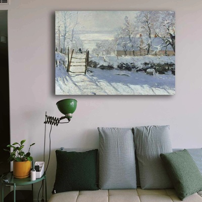 ASIR Obraz na plátně Claude Monet – Straka (100 x 70 cm)