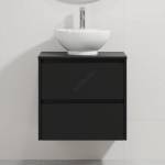 Bath Deluxe Шкаф за баня с мивка TRONDHEIM/DRAMMEN 60x57x46 cm черно/бяло (SETBT0146A)