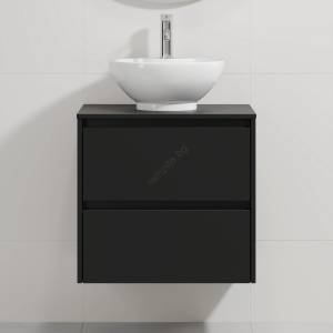 Bath Deluxe Шкаф за баня с мивка TRONDHEIM/DRAMMEN 60x57x46 cm черно/бяло (SETBT0146A)
